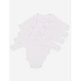 thumbnail image 1 of Leveret Baby Four Pack Long Sleeve Bodysuits Cotton White 18-24 Month, 1 of 3