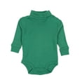 thumbnail image 1 of Leveret Baby Turtleneck Bodysuit Cotton Green 12 Month, 1 of 2