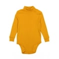 thumbnail image 1 of Leveret Baby Turtleneck Bodysuit Cotton Mustard 24 Month, 1 of 4