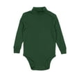 thumbnail image 1 of Leveret Baby Turtleneck Bodysuit Cotton Uniform Green 2 Year, 1 of 4