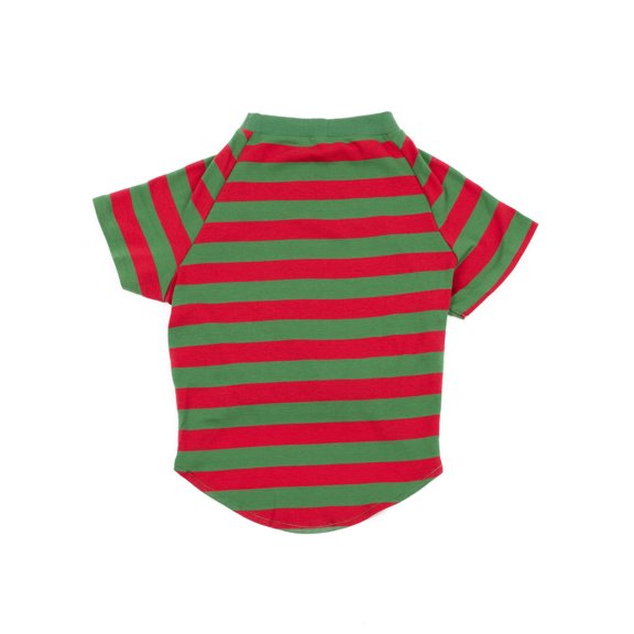 Leveret Big Dog Cotton Pajama Red & Green Stripes XL