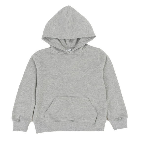 Leveret Boys Girls Kids Sweat Pullover Hoodie Light Gray 6 Year