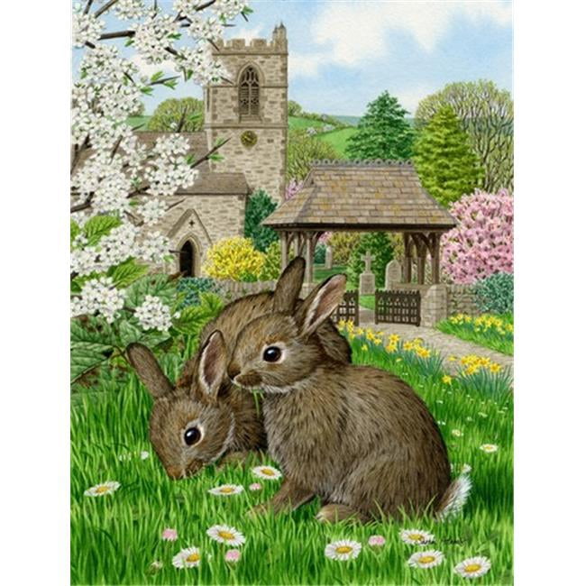 Leveret Bunny Rabbit Flag Garden Size - Walmart.com