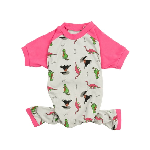 Leveret Dog Cotton Pajama Dinosaur S