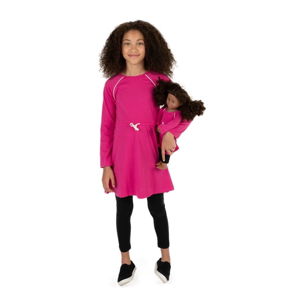 Leveret Girl Bow Tie Dress Pink 2 Year