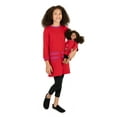 thumbnail image 1 of Leveret Girl Sweat Dress Red 6 Year, 1 of 2