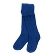 thumbnail image 1 of Leveret Girls Knit Tights Boho Solid Color Color: True Navy Size: 10-12, 1 of 2