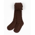 thumbnail image 1 of Leveret Girls Knit Tights Brown 6-18 Month, 1 of 2