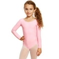 thumbnail image 1 of Leveret Girls Leotard Basic Long Sleeve Ballet Dance Leotard Kids & Toddler Shirt (2-14 Years) Variety of Colors, 1 of 2