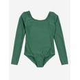 thumbnail image 1 of Leveret Girls Long Sleeve Leotard Uniform Green XL (12-14), 1 of 2