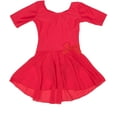 thumbnail image 1 of Leveret Girls Short Sleeve Skirt Leotard Red S (6-8), 1 of 2