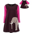 thumbnail image 1 of Leveret Girls and Doll Cotton Dress Elephant 2 Year, 1 of 2