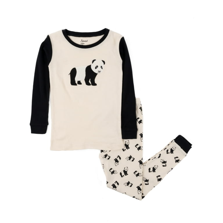 Kids panda pajamas hotsell