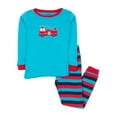 thumbnail image 1 of Leveret Kids Boys Girls Two Piece Cotton Pajamas Fire Truck 6 Year, 1 of 5