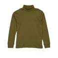 thumbnail image 1 of Leveret Kids Cotton Turtleneck Olive Green 5 Year, 1 of 3