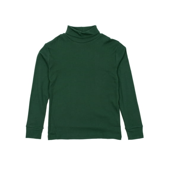 Leveret Kids Cotton Turtleneck Uniform Green 4 Year