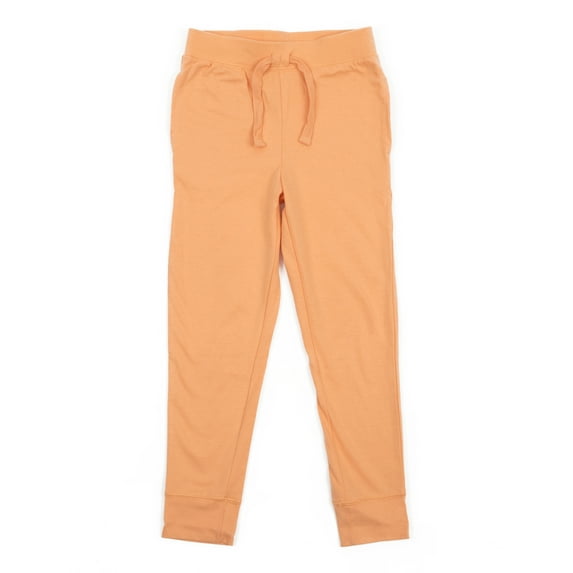 Leveret Kids Drawstring Pants Cotton (Peach) Light Pink 4 Year