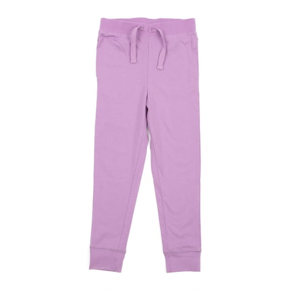 Leveret Kids Drawstring Pants Cotton Purple 5 Year