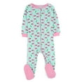 thumbnail image 1 of Leveret Kids Footed Cotton Pajama Flamingo 12-18 Month, 1 of 9
