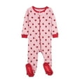 thumbnail image 1 of Leveret Kids Footed Cotton Pajama Ladybug w/Heart 3-6 Months, 1 of 2