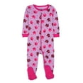 thumbnail image 1 of Leveret Kids Footed Cotton Pajama Pink Elephant 0-3 Month, 1 of 2