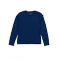 thumbnail image 1 of Leveret Kids Long Sleeve Cotton T-Shirt True Navy 8 Year, 1 of 2