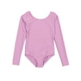 thumbnail image 1 of Leveret Kids Long Sleeve Leotard Purple S (6-8), 1 of 2