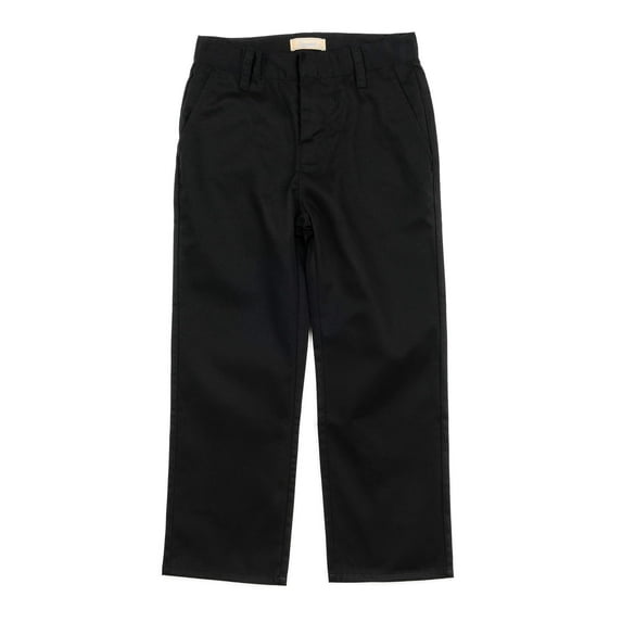 Leveret Kids & Toddler Boys Chino Pants Variety of Colors (Size 2-14 Years) (Black, 6 Years)