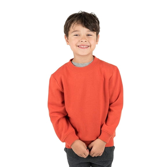 Leveret Kids & Toddler Boys Girls Long Sleeve Sweatshirt Orange (Size 4 Years)