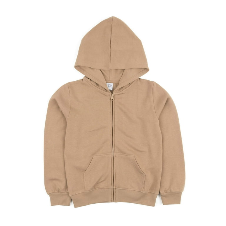 Leveret Kids Toddler Boys Girls Sweatshirt Hoodie Jacket Variety of Colors Size 2 14 Years Beige 8 Years Walmart