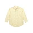 thumbnail image 1 of Leveret Kids & Toddler Boys Long Sleeve Uniform Cotton Dress Shirt Variety of Colors (Size 2-14 Years) (Light Yellow, 4 Years), 1 of 4