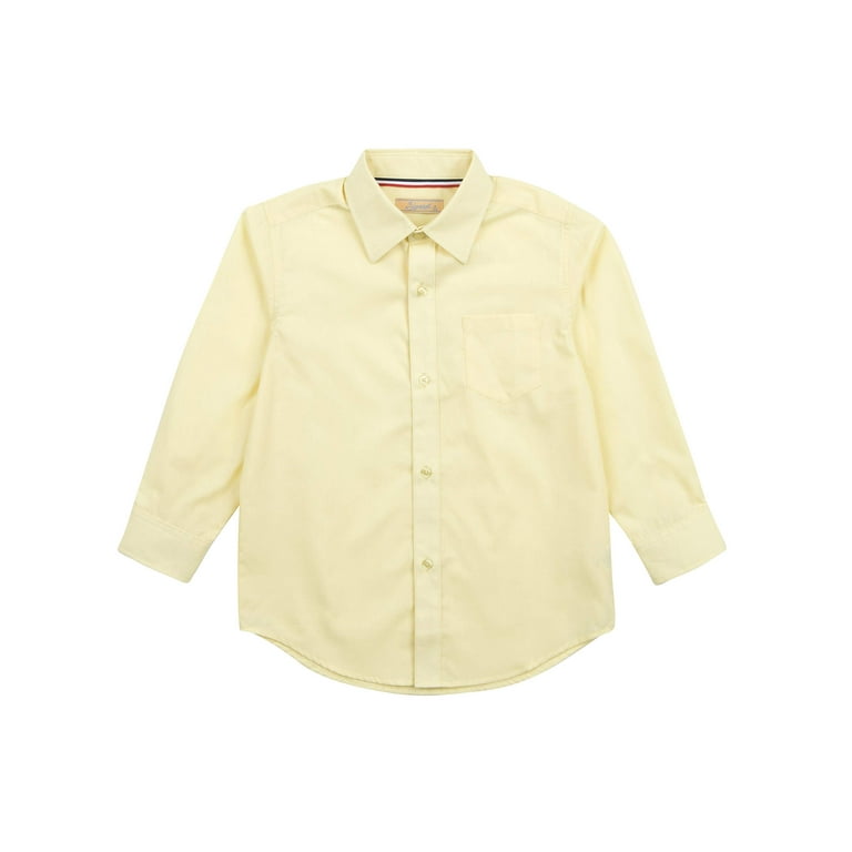 bright yellow button up shirt toddler