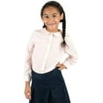 thumbnail image 1 of Leveret Kids & Toddler Girls Long Sleeve Uniform Cotton Dress Shirt Light Pink (Size 2 Years), 1 of 4