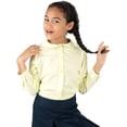 thumbnail image 1 of Leveret Kids & Toddler Girls Long Sleeve Uniform Cotton Dress Shirt Light Yellow (Size 2 Years), 1 of 3