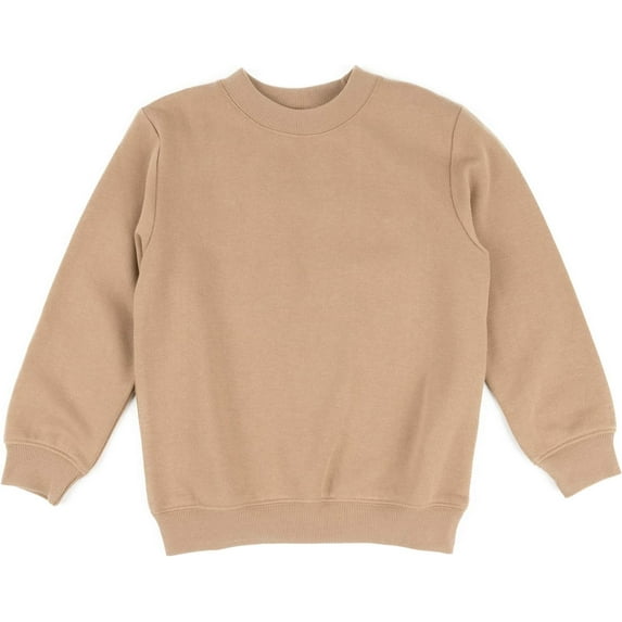 Leveret Kids & Toddler Sweatshirt Boys Girls Long Sleeve Shirt Variety of Colors (Size Years) 14 Years Beige