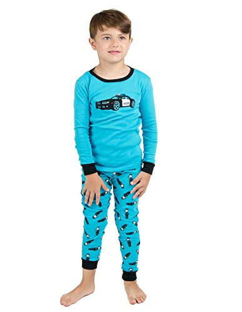 Leveret Kids Two Piece Cotton Pajamas Police Car 14 Year