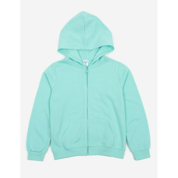 Leveret Kids Zipper Sweat Hoodie Aqua 8 Year