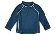thumbnail image 1 of Leveret Long Sleeve Baby Boys Girls Rash Guard Sun Protected UPF + 50 Kids & Toddler Swim Shirt (Size 12 Months-5 Toddler), 1 of 6