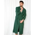 thumbnail image 1 of Leveret Mens Flannel Robe Green S, 1 of 1