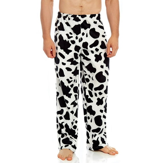 Leveret Mens Fleece Pants Cow M