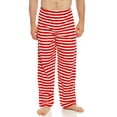 thumbnail image 1 of Leveret Mens Fleece Pants Red & White Stripes S, 1 of 1