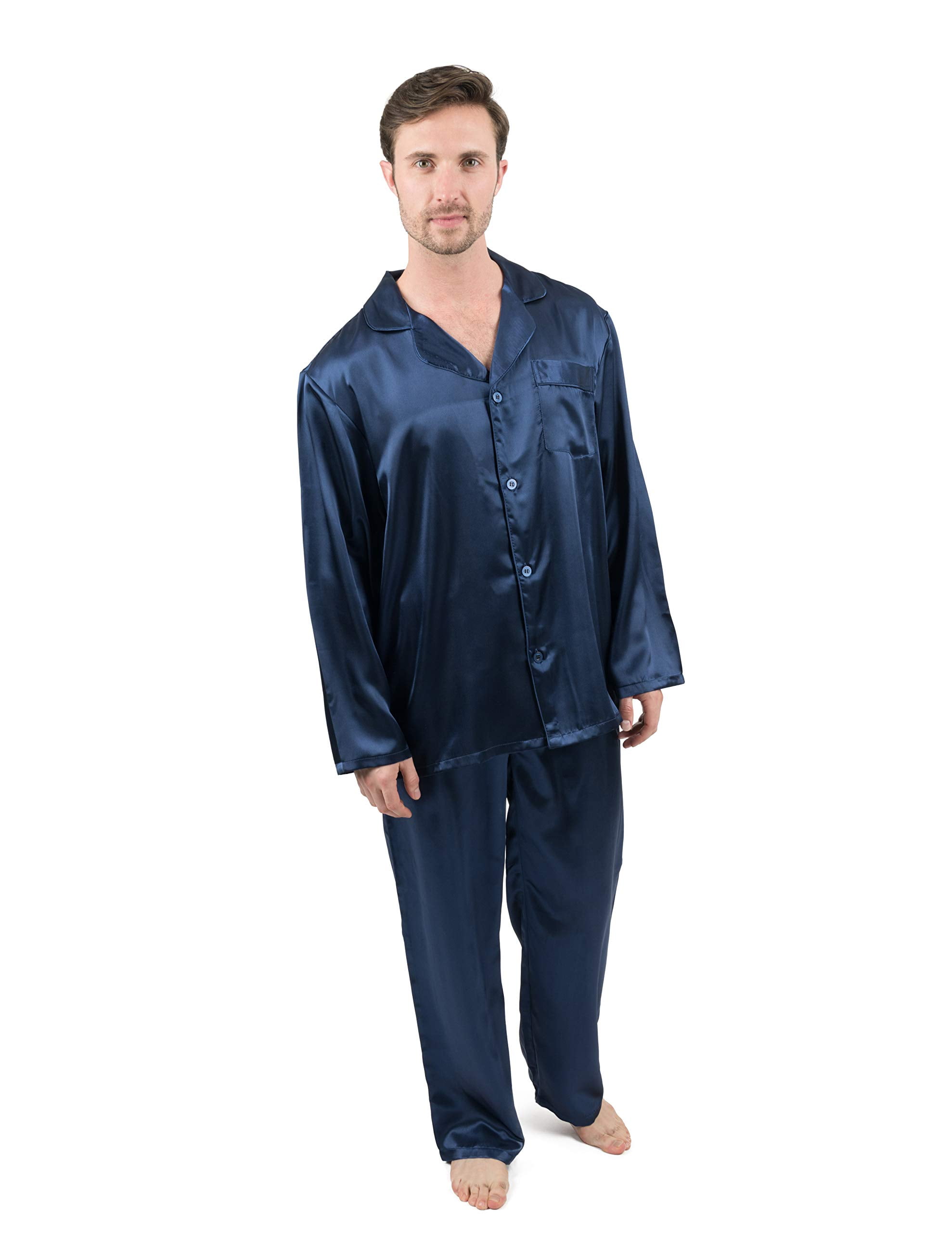 Flannel Lined Satin Pajamas