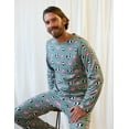 thumbnail image 1 of Leveret Mens Two Piece Cotton Pajamas Cow Green XXL, 1 of 1
