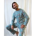 thumbnail image 1 of Leveret Mens Two Piece Cotton Pajamas Fish Tank L, 1 of 1