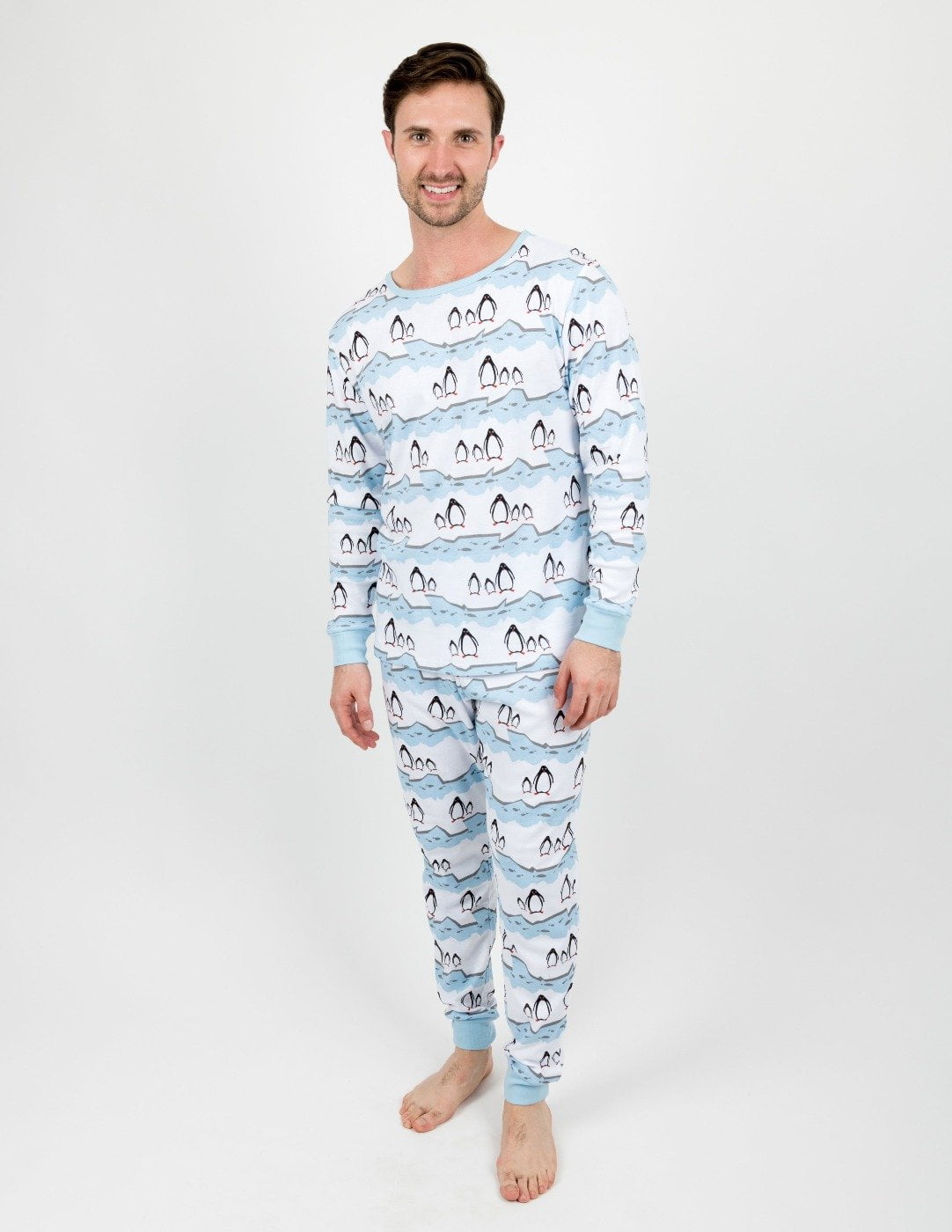 Leveret Mens Two Piece Cotton Pajamas Cows L Walmart