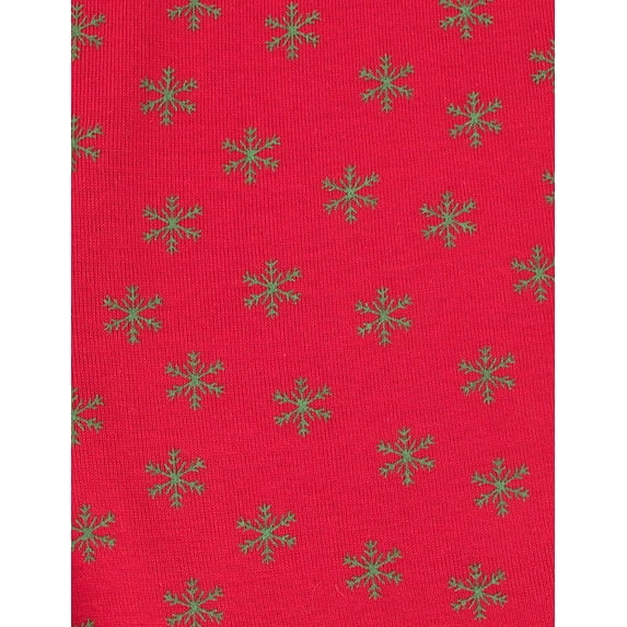 Leveret Mens Two Piece Cotton Pajamas Snowflake XS