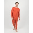 thumbnail image 1 of Leveret Mens Two Piece Cotton Pajamas Solid Orange XXXL, 1 of 1
