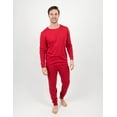 thumbnail image 1 of Leveret Mens Two Piece Cotton Pajamas Solid Red XL, 1 of 1