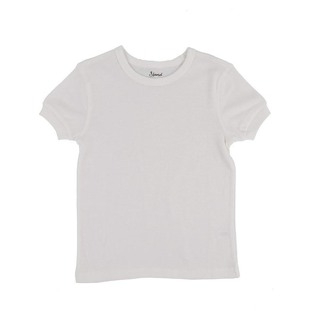 Leveret Short Sleeve Top Boys Girls Kids T-Shirt 100% Cotton (Dark Grey,Size 6 Years)