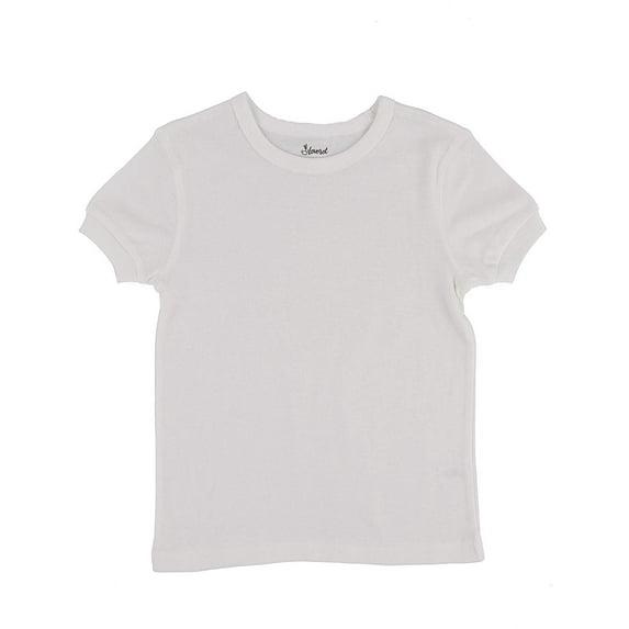 Leveret Short Sleeve Top Boys Girls Kids T-Shirt 100% Cotton (Dark Grey,Size 8 Years)